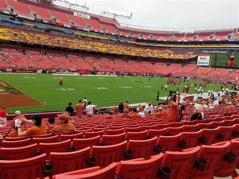  Rows 8-12 are recommended for kids and family. Related Seating: 200 Level. Obstructed/Limited Views. Full FedExField Seating Guide. Rows in Section 230 are labeled 1-14, 17-23. There is a walkway betweeen Rows 14 and 17. An entrance to this section is located at Row 1. When looking towards the field, lower number seats are on the right. 